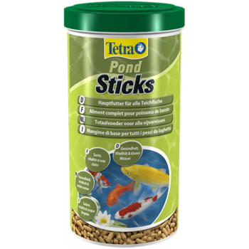 Основной корм для всех видов прудовых рыб Tetra Pond Sticks, палочки 1л, 4 л, 7 л, 10, 15 л, 25 л, 40л, 50 л