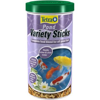 Корм премиум для всех видов прудовых рыб Tetra Pond Variety Sticks, смесь трех видов палочек 1л, 4 л, 7 л, 10, 25 л