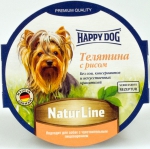 Консервы для собак Happy Dog, паштет, телятина с рисом, 85 г