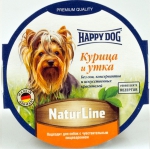 Консервы для собак Happy Dog, паштет, курица и утка, 85 г