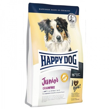 Сухой корм для юниоров средних и крупных пород с чувствительным пищеварением Happy Dog  Junior Grainfree, беззерновой  1 кг, 10 кг