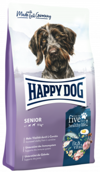 Сухой корм для пожилых собак всех пород Happy Dog Supreme Fit and Well Senior 4 кг, 12,5 кг