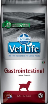 Диетический сухой корм для собак Vet Life Dog Gastrointestinal с курицей при заболеваниях ЖКТ 2 кг, 12 кг