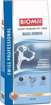 Сухой корм для привередливых щенков крупных пород 20 кг Biomill Swiss Professional  Junior Sensitive Salmon 20 кг