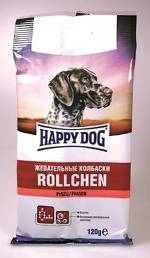 Лакомство для собак Happy Dog Жевательные колбаски, с рубцом, 120 г
