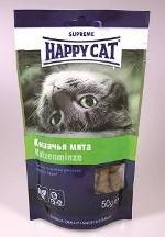 Лакомство для кошек Happy Cat, подушечки с кошачьей мятой, 50 г