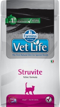 Диетический сухой корм для кошек Вет Лайф при струвитных уролитах Vet Life Cat Struvite с курицей  400 гр, 2 кг, 5 кг, 10 кг