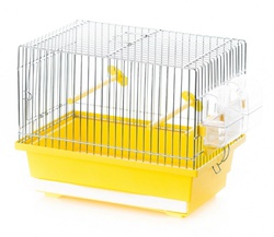 Клетка для канареек Inter Zoo KANAREK MINI оцинкованная, 30 х 20 х 24 см