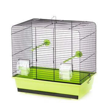 Клетка для мелких и средних птиц Inter Zoo LUNA цветная, 45 х 28 х 42,5 см