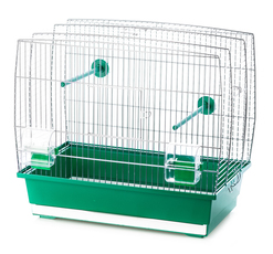 Клетка для мелких и средних птиц Inter Zoo LUNA оцинкованная, 45 х 28 х 42,5 см