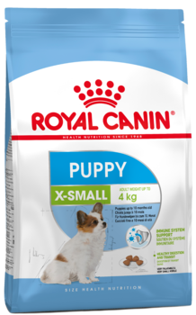 Сухой корм для щенков до 10 месяцев Royal Canin X-Small Puppy, Роял Канин Икс-смолл Паппи 500 гр, 1,5 кг, 3 кг