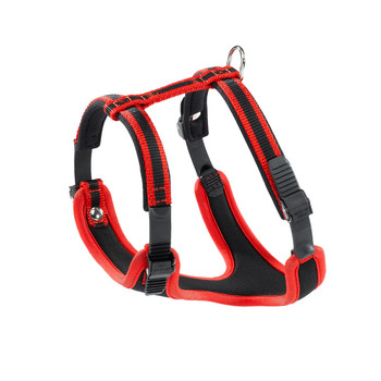 Шлейка для собак Ferplast Ergocomfort, красный, с мягкой подкладкой, с системой микрорегулировки XS, S, M, L, XL