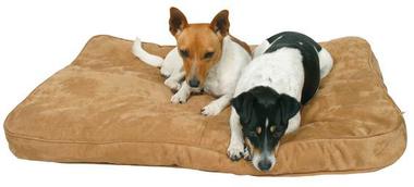 Лежак для собак Monty, искуственная замша, коричневый, Trixie 90 x 65см., 120 x 75см