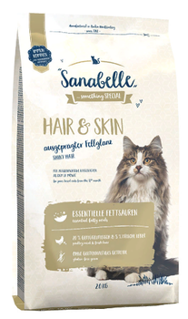 Сухой корм для породистых кошек Sanabelle Hair and Skin 400 гр, 2 кг, 10 кг
