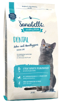 Сухой корм для взрослых кошек, для профилактики заболеваний зубной системы и поддержания правильной микрофлоры полости рта Sanabelle Dental 400 гр, 2 кг, 10 кг