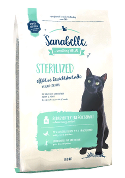 Полнорационный корм для стерилизованных кошек Sanabelle Sterilized 400 гр, 2 кг, 10 кг