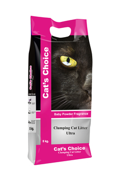Комкующийся наполнитель для кошачьего туалета с ароматом Детской пудры Indian Cat Litter Cat's Choice Baby Powder 5 кг, 10 кг