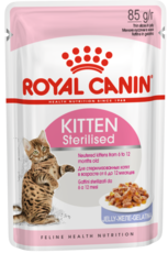 Консервированный корм для стерилизованных котят от 6 до 12 месяцев Royal Canin Kitten Sterilised в желе