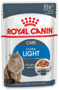Консервированный корм для взрослых кошек с избыточным весом Royal Canin Ultra Light в желе 85 гр