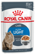 Консервированный корм для взрослых кошек с избыточным весом Royal Canin Ultra Light в желе
