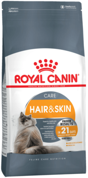 Сухой корм для взрослых кошек в целях поддержания здоровья кожи и шерсти Royal Canin Hair and Skin, Роял Канин Хэйр энд Скин Кэа 400 гр, 2 кг, 10 кг