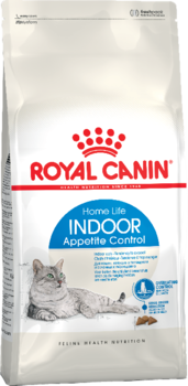 Сухой корм для кошек склонных к перееданию от 1 года до 7 лет, Royal Canin Indoor Appetite Control 400 гр, 2 кг