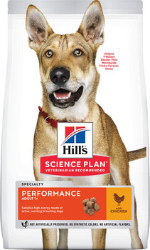 Сухой корм для взрослых активных собак Hills  Science Plan Canine Adult  Performance Chicken с курицей 12 кг 12 кг