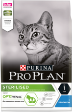 Сухой корм для кастрированных котов и стерилизованных кошек Pro Plan Sterilised с кроликом