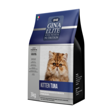 Сухой корм высшей категории качества для котят Gina Elite Kitten Tuna с тунцом