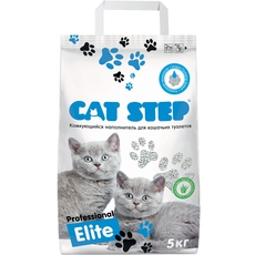 Наполнитель для кошачьих туалетов Cat Step Professional Elite с ароматом Алоэ вера 5 кг, комкующийся