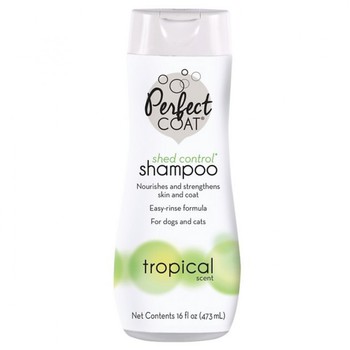 Шампунь для укрепления шерсти у собак 8in1 Perfect Coat  Shed Control Shampoo, против линьки, 473 мл