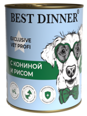 Диетический корм для собак Best Dinner Exclusive Hypoallergenic с кониной и рисом