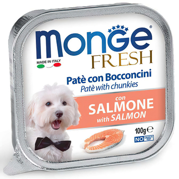Консервы для взрослых собак Monge Dog Fresh с лососем 100 г