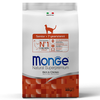 Сухой корм для пожилых кошек Monge Daily Line Cat 400 гр, 1,5 кг