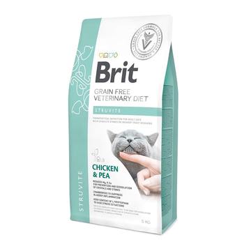 Беззерновая диета для кошек Brit Veterinary Diet Cat Grain free Struvite при струвитном типе МКБ 400 гр, 2 кг