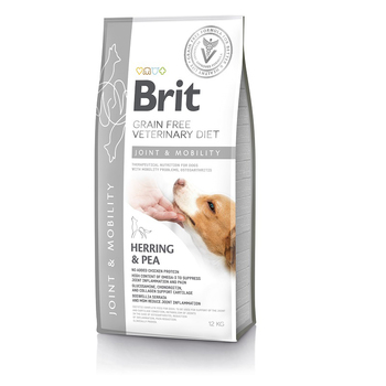 Беззерновая диета для собак Brit Veterinary Diet Dog Grain Free Joint & Mobility при заболеваниях суставов и нарушениях подвижности 2 кг, 12 кг