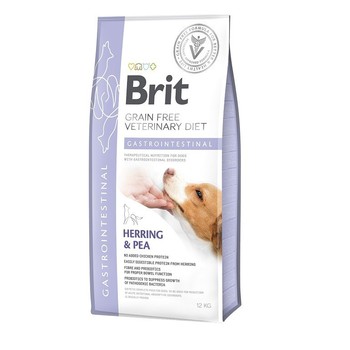 Беззерновая диета для собак Brit Veterinary Diet Dog Grain Free Gastrointestinal при острых и хронических гастроэнтеритах 2 кг, 12 кг