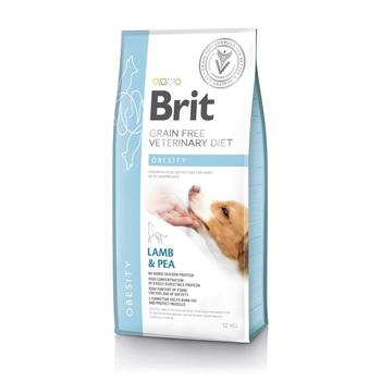 Беззерновая диета для собак Brit Veterinary Diet Dog Grain Free Obesity при избыточном весе и ожирении 2 кг, 12 кг