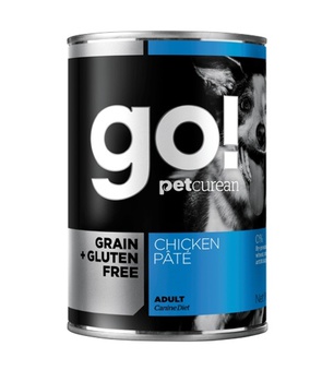 Консервы для собак беззерновые с курицей, GO! Natural Holistic  Grain Free Chicken Pate 400гр