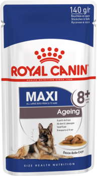 Влажный корм для стареющих собак крупных размеров (вес собаки от 25 до 45 кг) в возрасте старше 8 лет, Royal Canin Maxi Ageing +8,  140 гр
