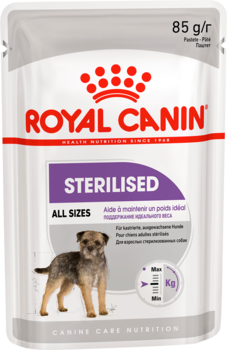 Влажный корм для стерилизованных собак Royal Canin Sterilised Pouch Loaf, 85 гр