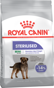 Сухой кормдля стерилизованных собак мелких размеров в возрасте от 10 месяцев и старше Royal Canin Mini Sterilised, Роял канин Мини Стерилайзд 3 кг