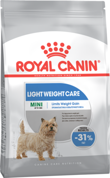 Сухой кормдля склонных к набору веса и малоактивных собак в возрасте от 10 месяцев до 8 лет Royal Canin Mini Light Weight Care, Роял Канин Мини Лайт Вейт Кэа 1 кг, 3 кг