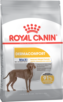 Сухой корм для взрослых собак крупных пород с чувствительной кожей Royal Canin Maxi Dermacomfort (Макси дермакомфорт) 3 кг, 10 кг