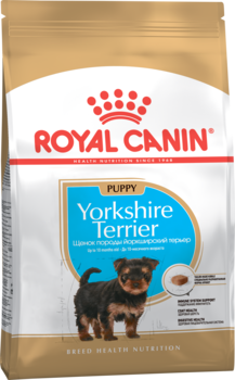 Сухой корм для щенков собак породы йоркширский терьер в возрасте от 2 до 10 месяцев Royal Canin Yorkshire Terrier Puppy, Роял Канин йоркширский терьер паппи 500 гр, 1,5 кг