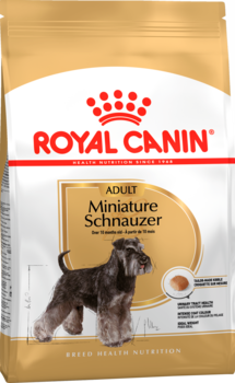 Сухой корм для взрослых собак породы миниатюрный шнауцер в возрасте от 10 месяцев и старше Royal Canin Miniature Schnauzer Adult, Роял Канин Миниатюрный Шнауцер Эдалт 3 кг, 7,5 кг