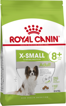 Сухой корм для собак от 8 до 12 лет Royal Canin X-Small Adult 8+, Роял Канин Икс-смол Эдалт +8 500 гр