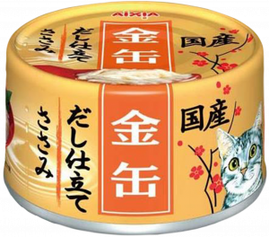 Консервы для кошек Aixia Kin-Can Dashi, куриное филе в желе — бульоне 70гр