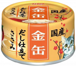 Консервы для кошек Aixia Kin-Can Dashi, куриное филе в желе — бульоне 70гр