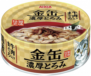Консервы для кошек Aixia Kin-Can Rich, тунец и говядина в густом бульоне 70гр